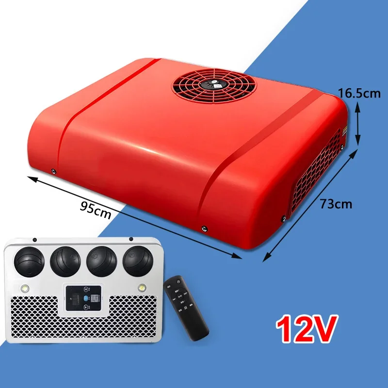 Universal Car Battery Power 12v/24v Parking Cooling Rooftop Air Conditioner For Van Truckt Tractor Other Air Conditioning System