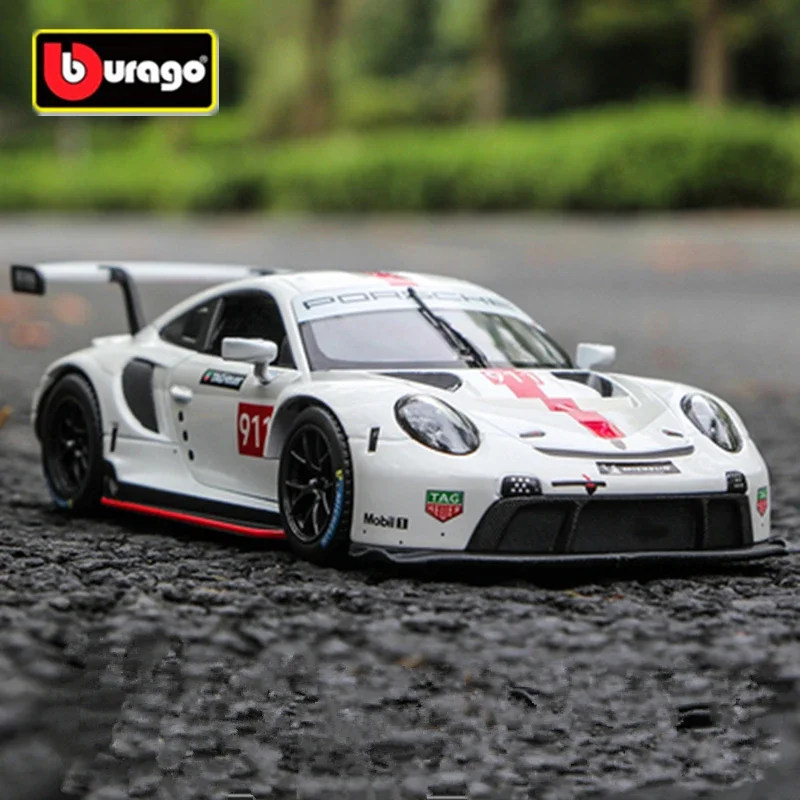 

1:24 Porsche 911 RSR Alloy Sports Car Model Diecast Metal Toy Racing Vehicles Car Model Simulation Collection Gifts