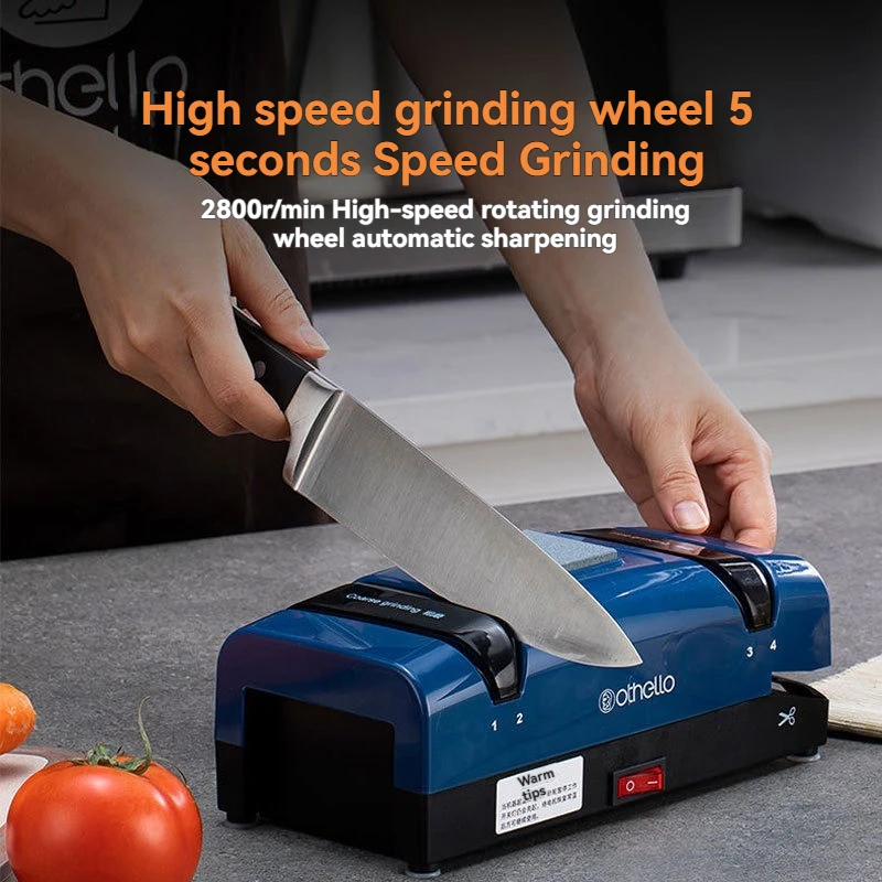 

Автоматическая электрическая точилка для ножей, шлифовальный станок для ножей, точилка для ножей для дома и ресторанов