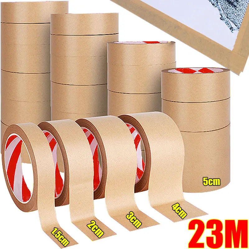 

Kraft Paper Tape Multi Width Self Adhesive No Water Needed Sealing Eco Tape Box Package Shipping Packing Adhesive Home Moving
