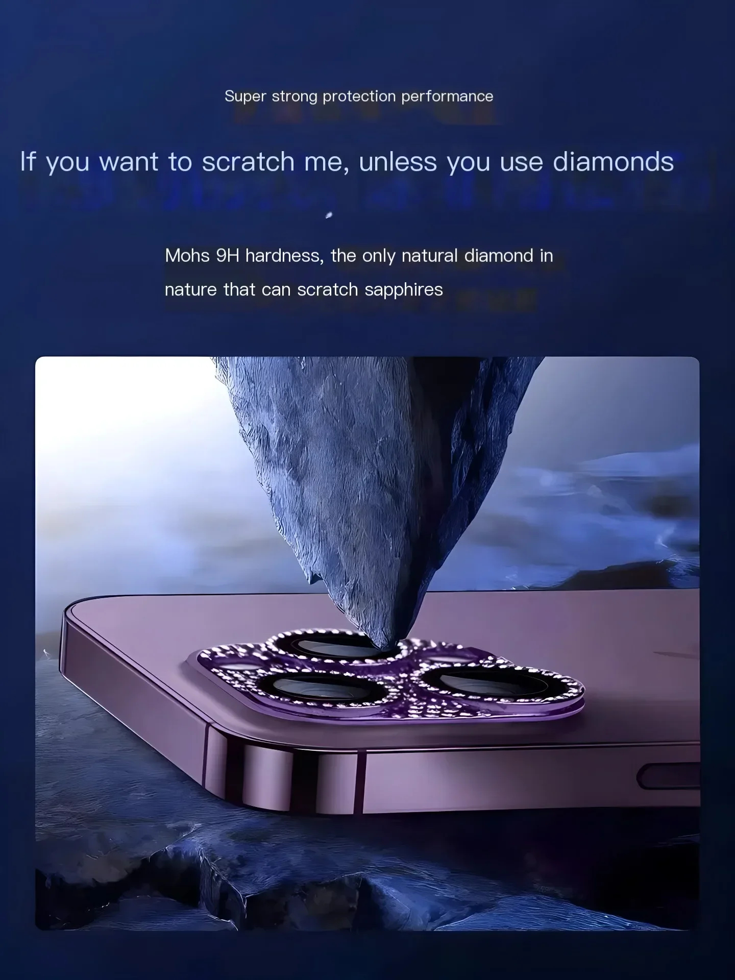 واقي عدسة الكاميرا اللامع الماسي لهاتف آيفون 15 14 13 16Pro Max Plus 12 Mini14Pro 15Pro عدسة زجاجية #1