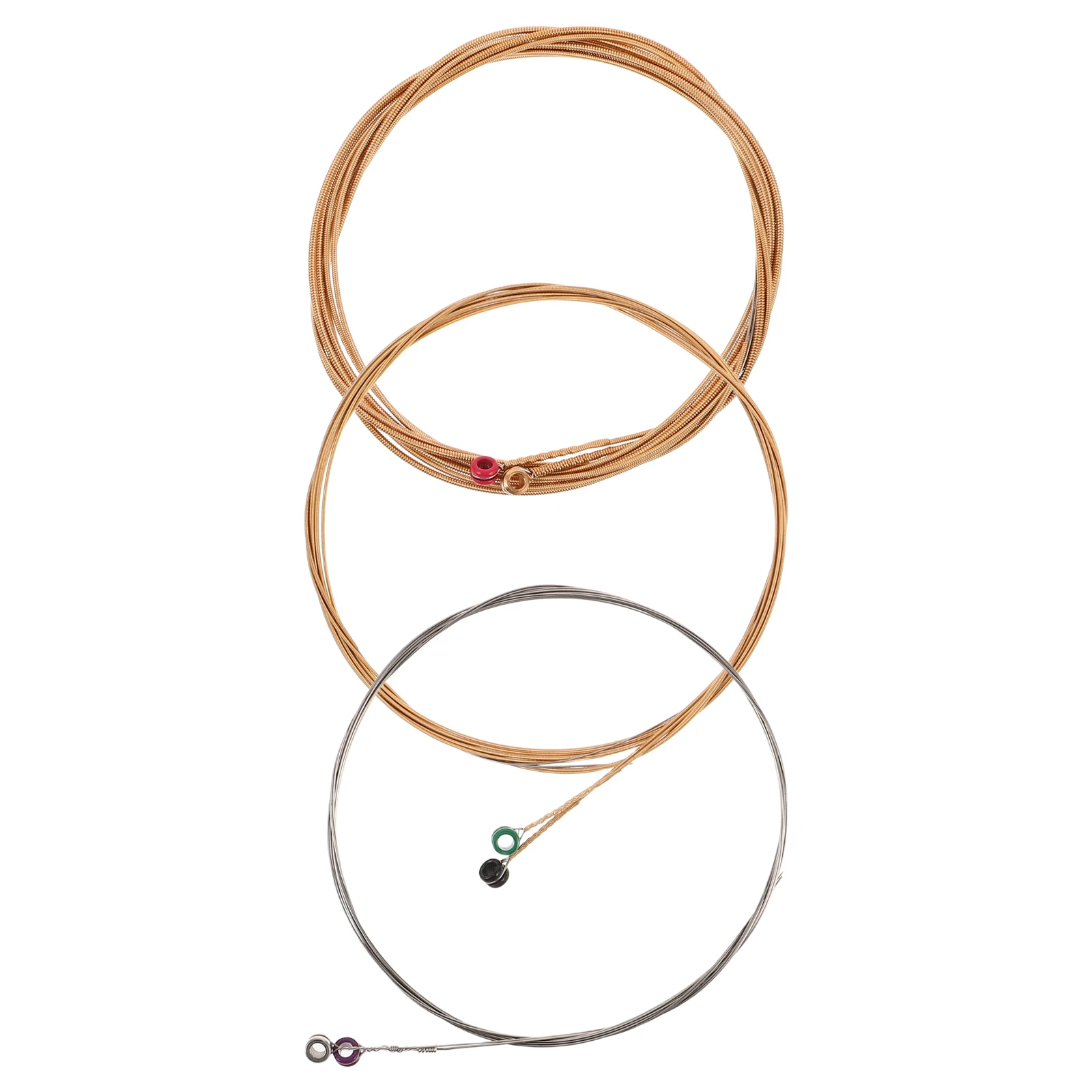 

6 Pcs Folk Guitar String Set Music Instrument Parts Acoustic Accessories Accessory The Strings