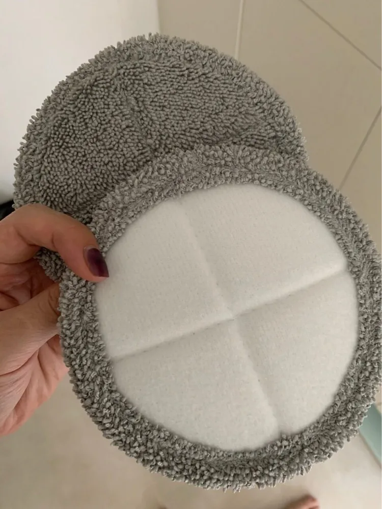 4PCS Round Microfiber Mop Pads for Narwal J1 J2 Robot Vacuum Replacement Cloth Refills Washable Floor Cleaning Rag Parts