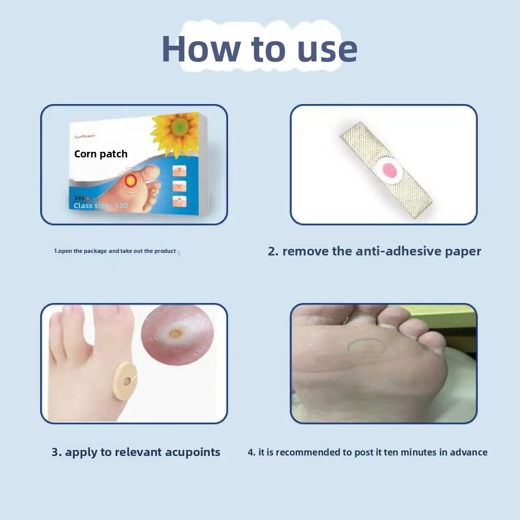 Corn Removal Patches for Feet, Medicated Foot Care for Toe & Sole, Painless Treatment & Skin Repair, 12 Pcs