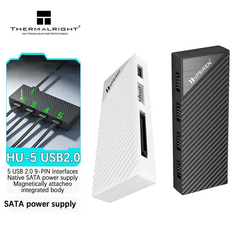 UPSIREN HU-5 USB 2.0 HUB 5 USB 2.0 9-PIN Interfaces Native SATA power supply Magnetically attacheo integrated body
