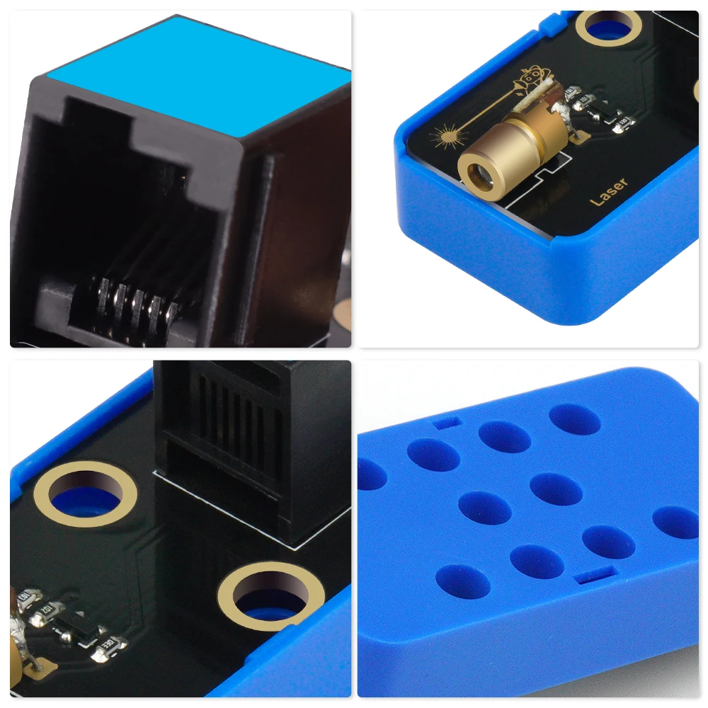 3/5 PCS Kidsbits STEM Laser Sensor Module RJ11 6P6C Port for Arduino, Microbit,Raspberry Pi  Compatible with Lego Blocks