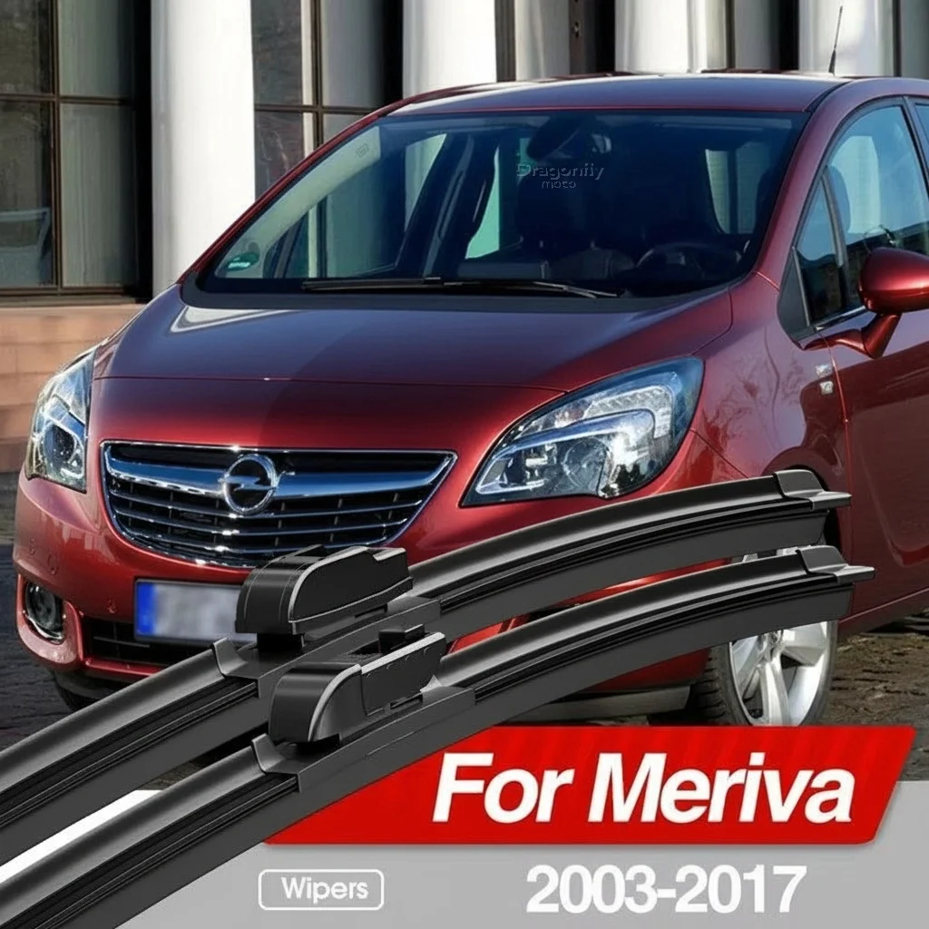 

For Opel Meriva A B 2003-2017 Front Windshield Wiper Blades 2pcs Windscreen Window Accessories 2004 2006 2008 2010 2015 2016