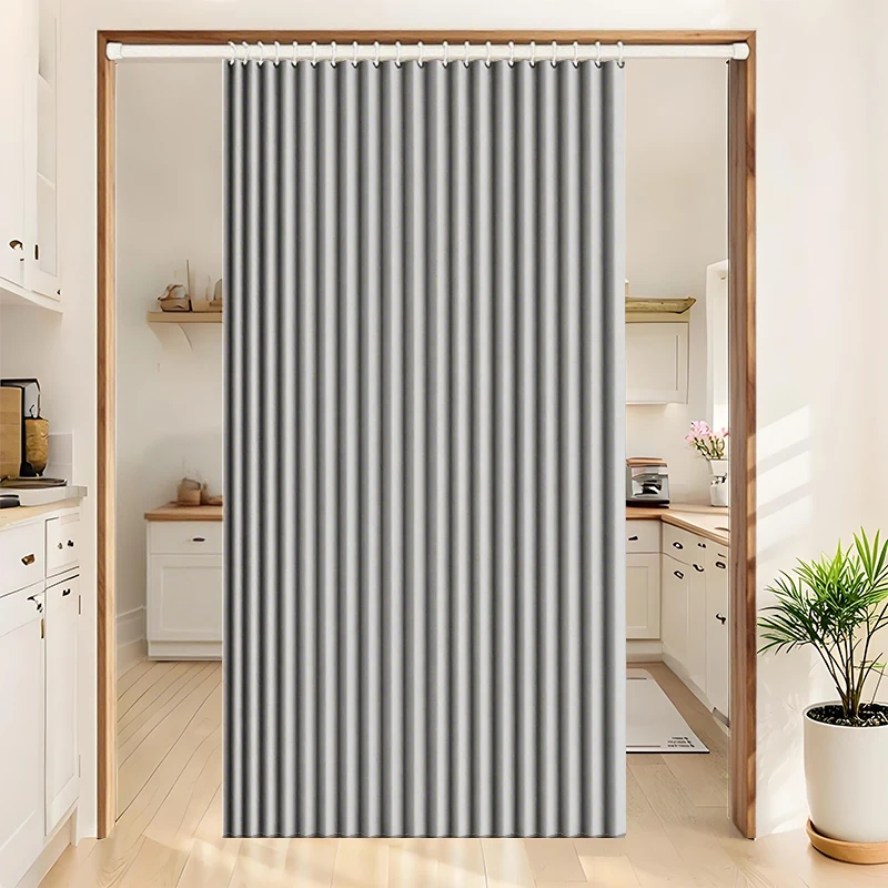 Foldable Door Curtain Soft Safety Pinch Proof Child Protection with Hooks for Kids Room Kindergarten Play Area Doorway Prevent P - view 6