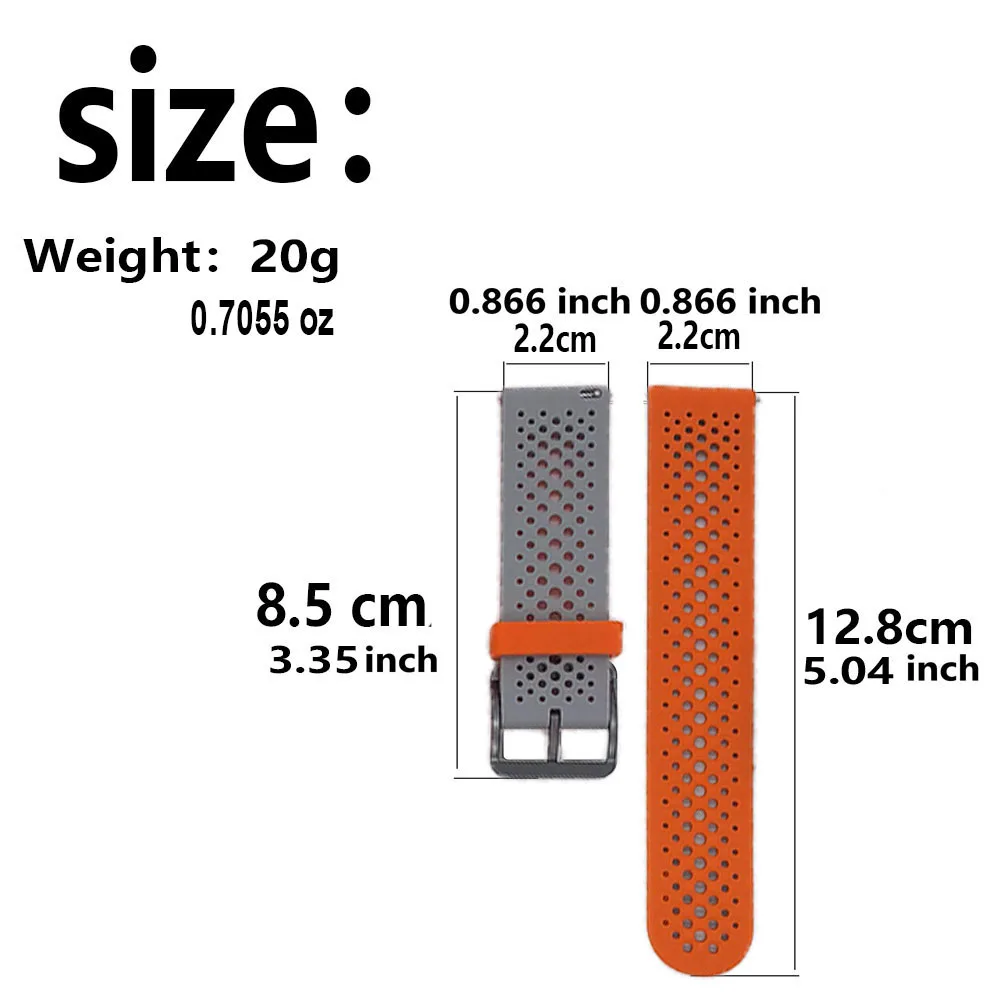 22mm silicone relógio inteligente pulseira para coros pace 3 esportes pulseira pace pro apex 2 pro apex 46mm pulseira de substituição