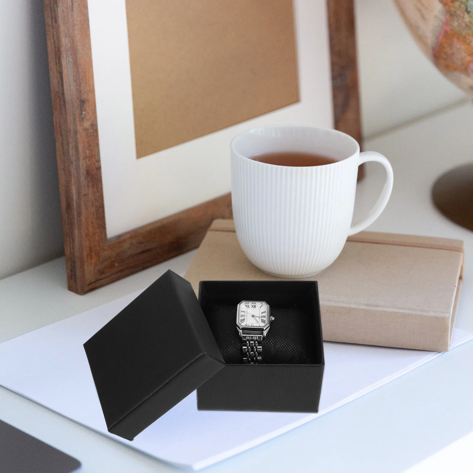 

5 pcs Pillow Gift Box Bracelet Packaging Sponge Holder Storage Wrist Case for Jewelry Paper Watch Man Elegant High End Jewelry