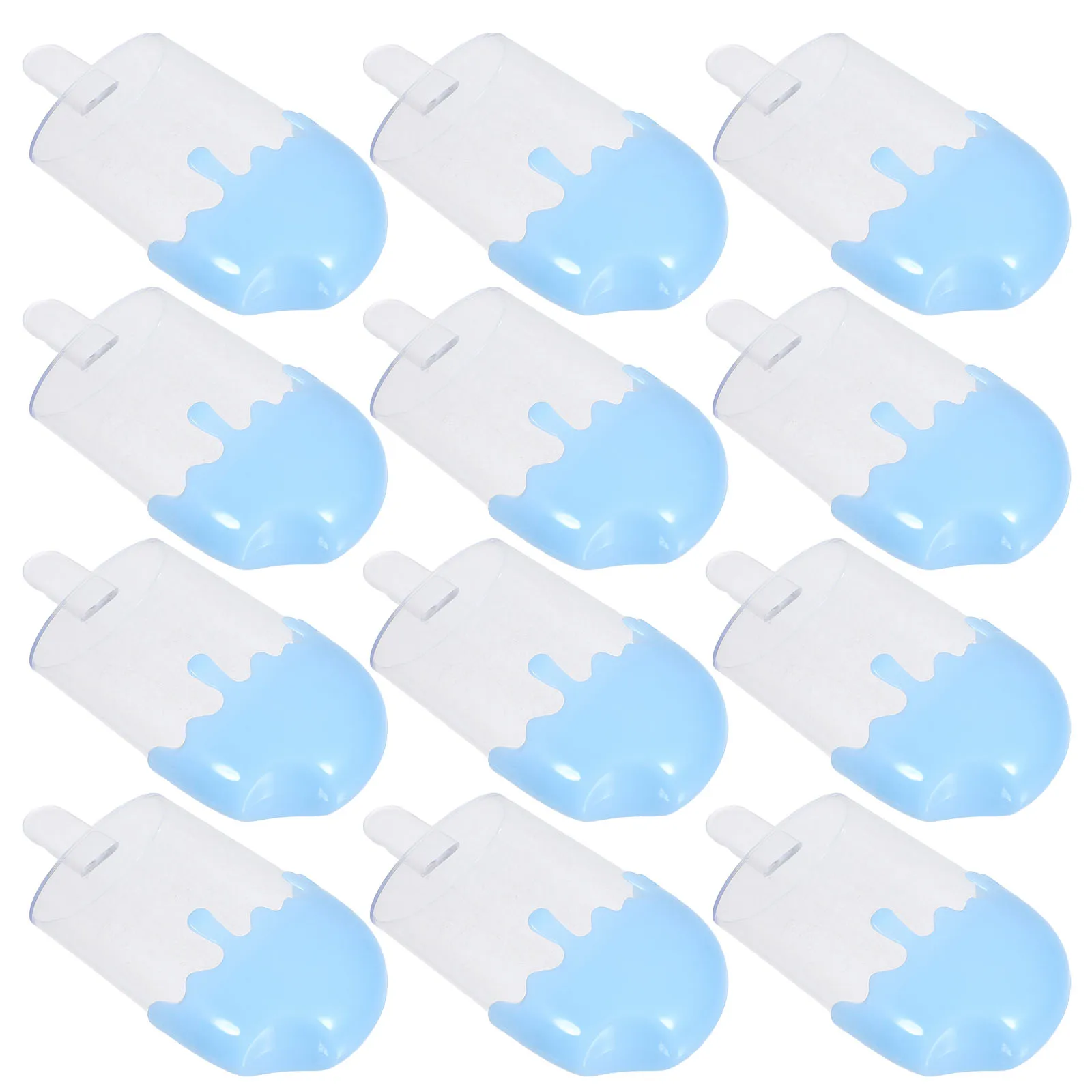 

12Pcs Ice Cream Shaped Candy Box Strong Seal Reusable Clear Organizer for Homemade Candies Chocolates Favors Wedding Event