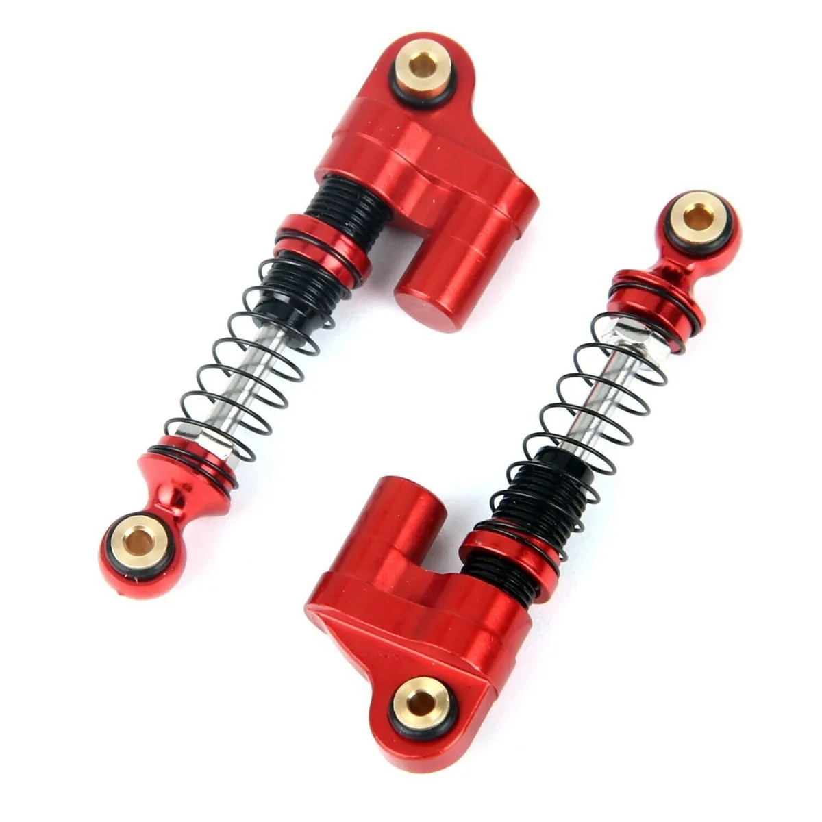 LCX Racing 1/24 RC Crawler Aluminum 37mm 2pcs Shock Absorber Suspension for Axial SCX24 Upgrades Parts Accessories