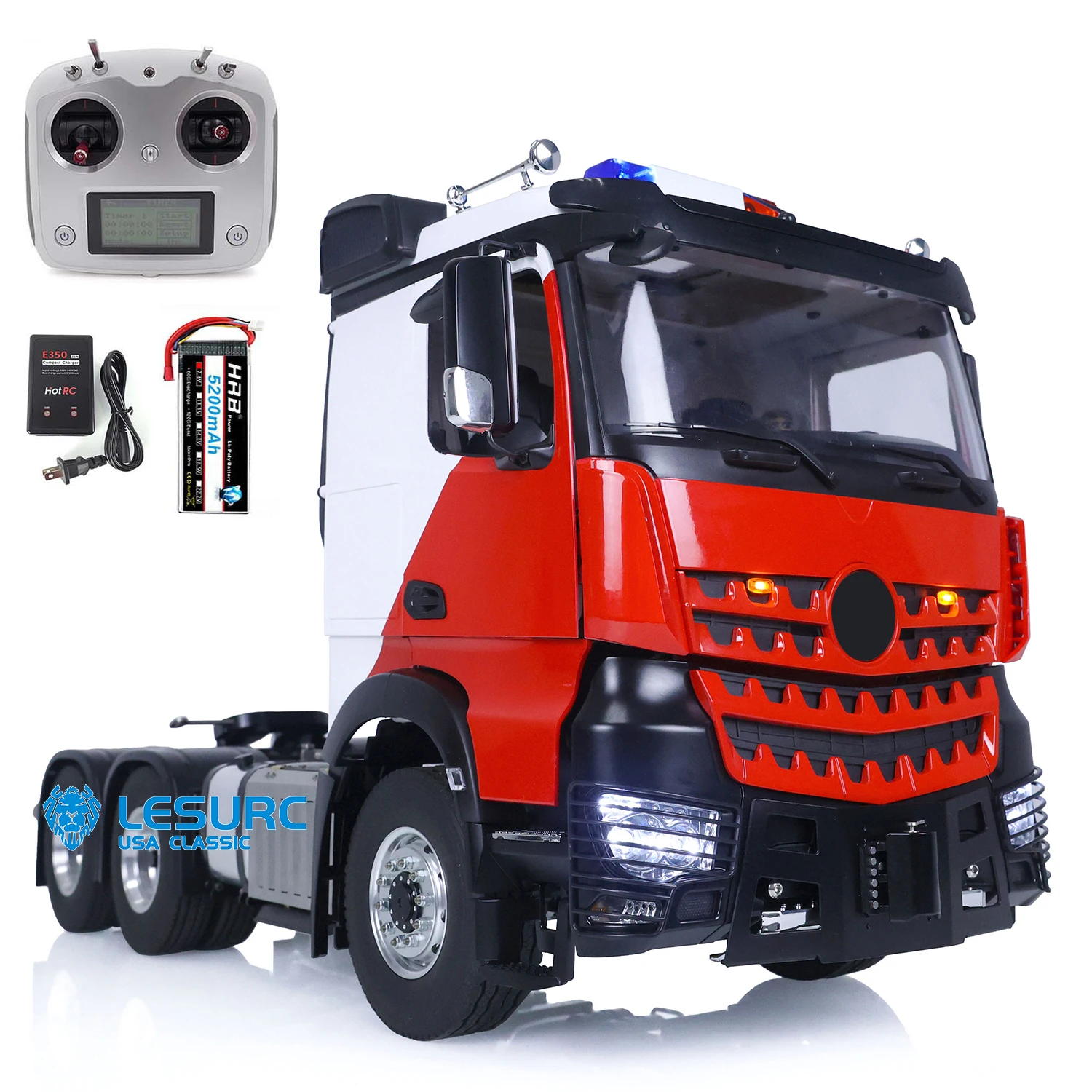 LESU 6 Wheel-drive RTR Radio Control Tractor Truck For 1/14 Tamiyay 1851 3363 Electric Trucks Outdoor Toys