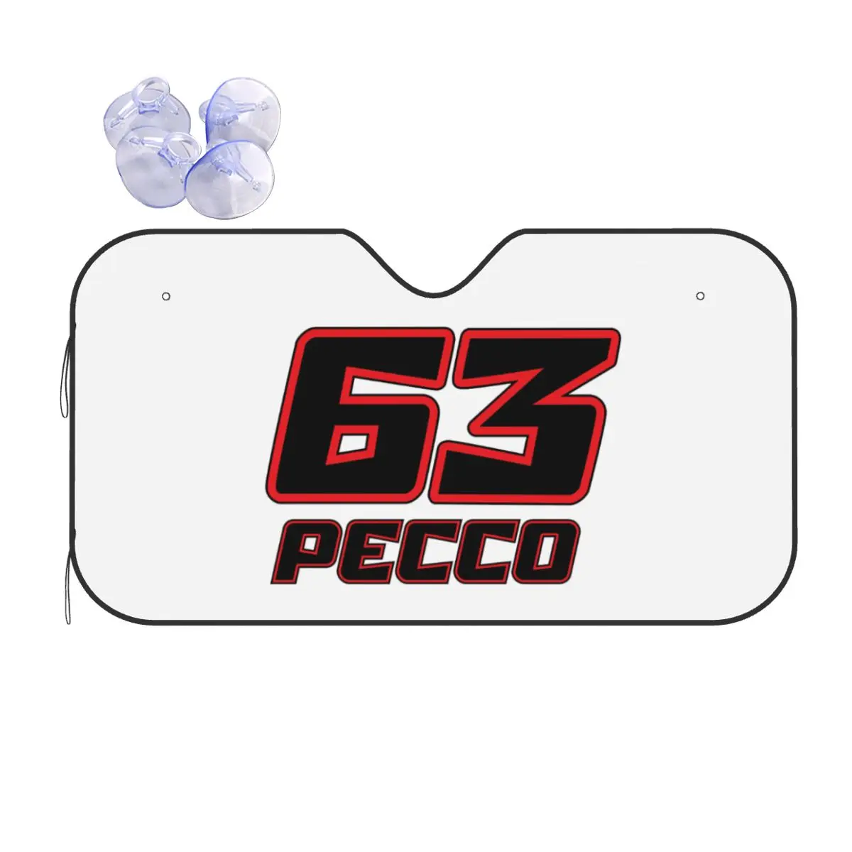

Pecco Bagnaia 63, солнцезащитный козырек, лобовое стекло автомобиля, переднее лобовое стекло, солнцезащитный козырек, аксессуары, чехлы