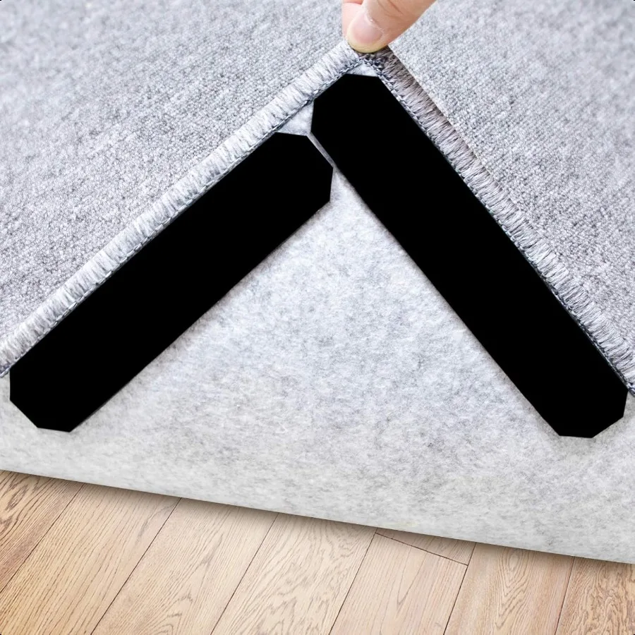 

Rug Stopper 16 Pcs Double Sided Non Slip Reusable Rug Stopper Washable Rug Tape for Hardwood Floors Tile Floors Carpets Floor M
