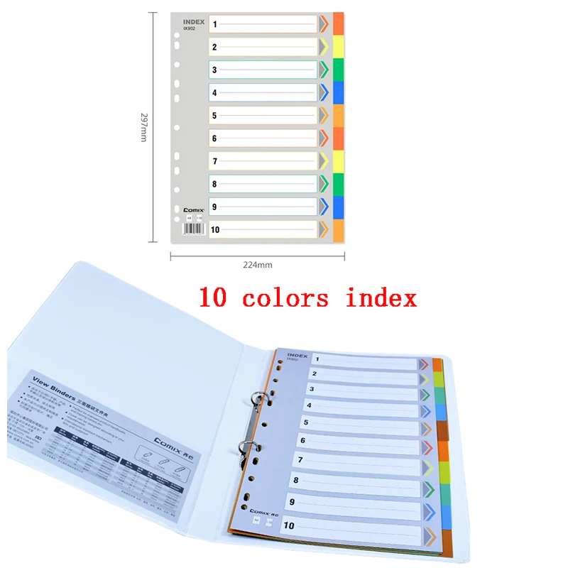 2/5 Packs  5/ 10/12/31 Sheets A-Z Letter Dividers, A4 11 Rings Monthly Daily Notebook Index