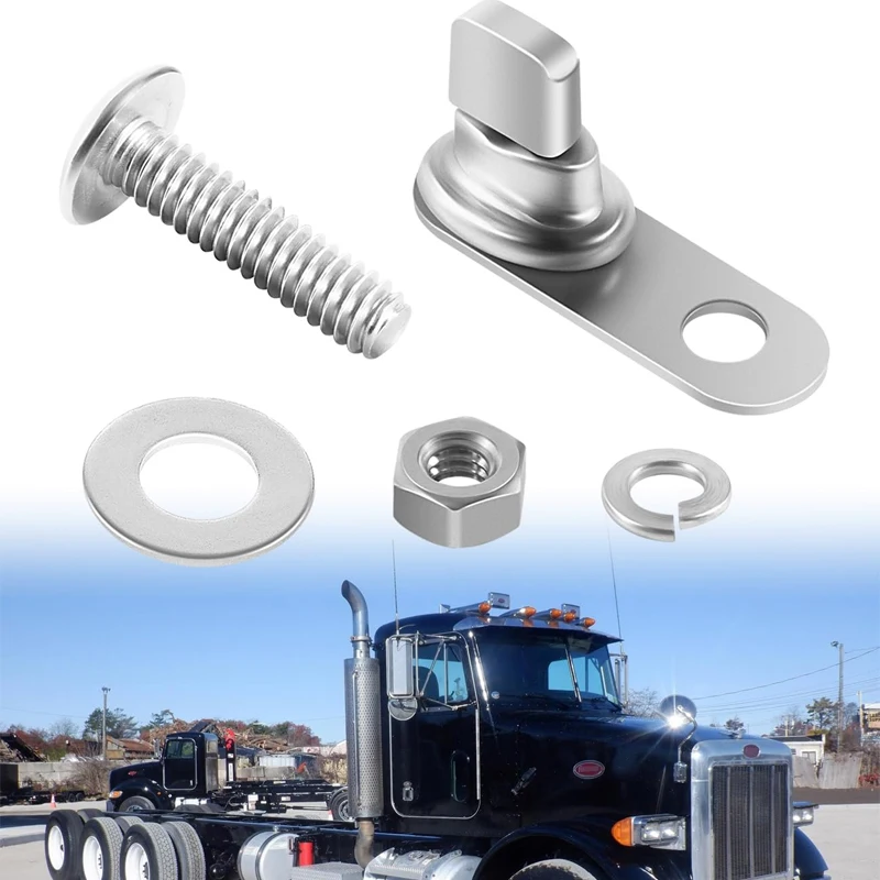 

75704-1 Stainless Bug Screen and Winterfront Hardware Kit for 1986-2007 Peterbilt 357, 375, 377, 378, 379