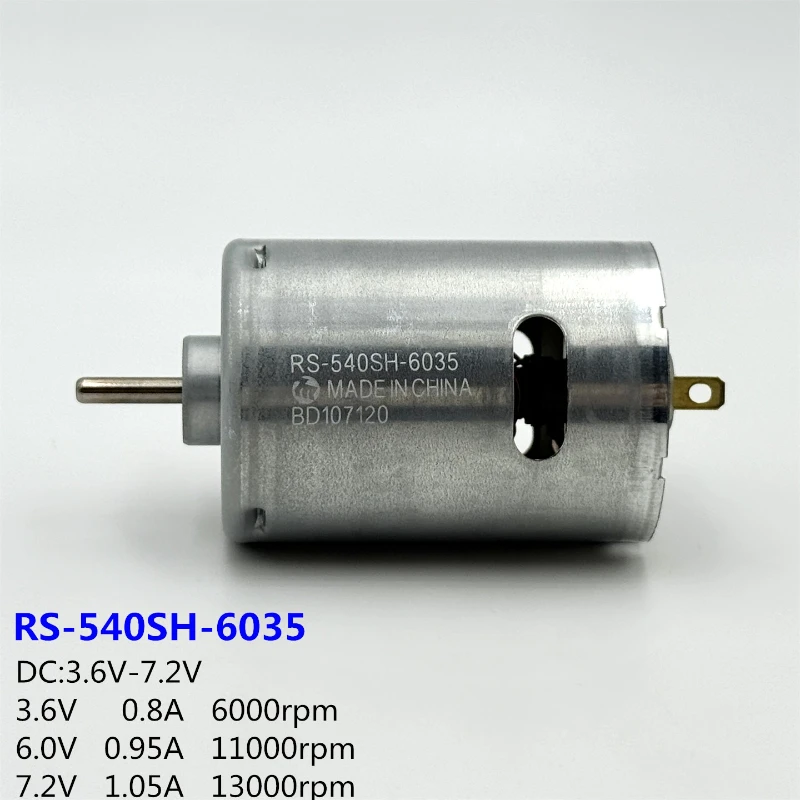 1PC マブチ RS-540SH-6035 カーボンブラシパワーモーター DC 6V 7.2V