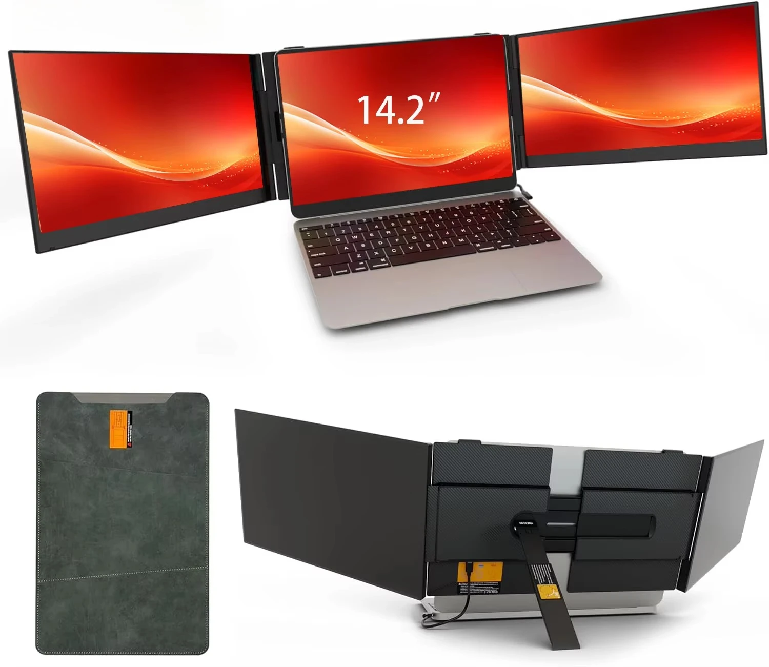 

14,2-дюймовый S8 Ultra Tri внешний двойной двойной тройной экран для ноутбука портативный ультратонкий удлинитель расширенный