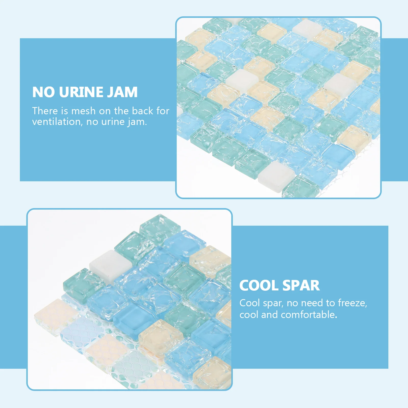 

Hamster Summer Pad Bite Resistant Breathable Mesh Bed For Small Pets Durable Cage Mat No Power Supply Easy Use Comfortable Pet