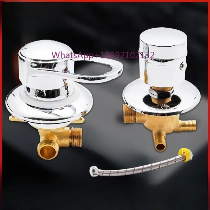 Shower Faucet Bathroom Cold & Hot Water Mixing Valve 1/2in Faucet Two-way Three-way Four-way Five-way Gear Switch