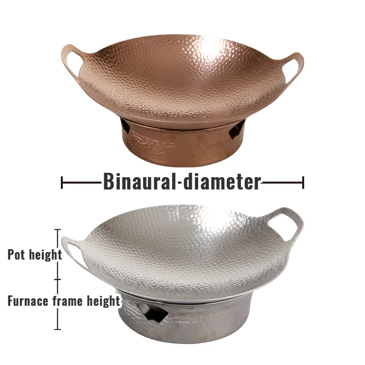 أواني طهي المطبخ الأنيقة وسهلة التنظيف، سميكة للغاية من الفولاذ المقاوم للصدأ غير لاصقة ومطلية بالأذن المزدوجة