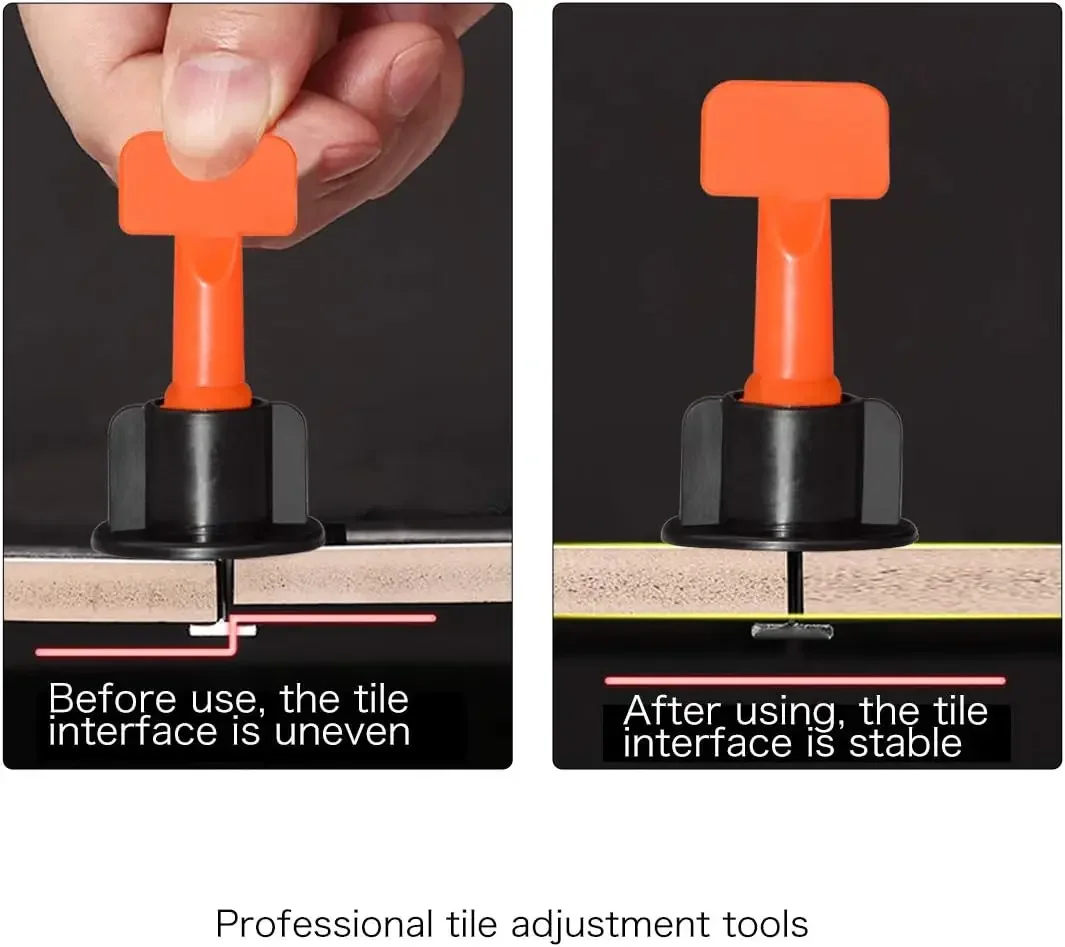 Imagem -04 - Piso Telha Nivelamento Sistema Clipes Espaçadores de Cerâmica Porcelana Leveler Kit Telha Deitado Parede Fixação Ferramentas de Construção 51204 Pcs