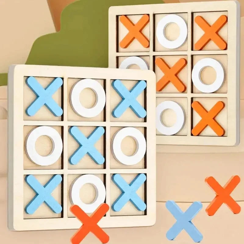 Tic tac toe jogo cedo brinquedo educativo clássico jogo de tabuleiro prática mão olho coordenação montessori jogo para meninos meninas