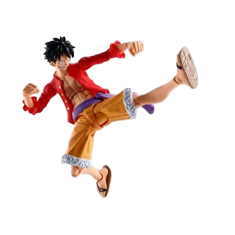 SHF Monkey D. Luffy Animation Action Figure Articulated Joints Moveable Vinyl Figurine Doll Gift Collection Model Toy