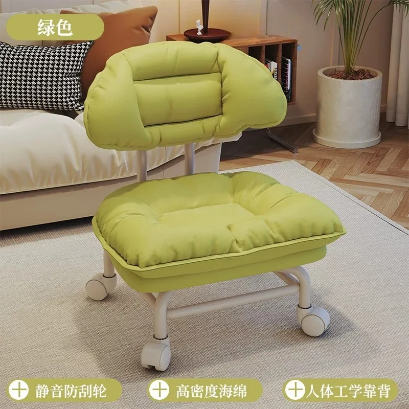 Universal Wheel Stool Low Roller Seat for Home Shoe Changing Learning