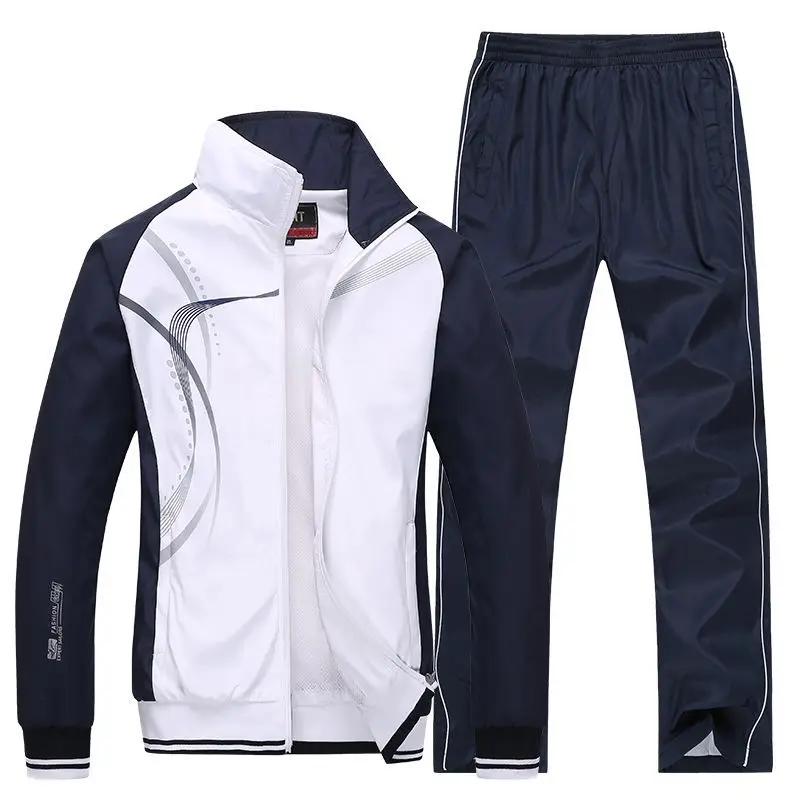 

Spring and Autumn Couple's Sports Suit Men's and Women's Running Suit Two-piece Training Suit Fast Shipping