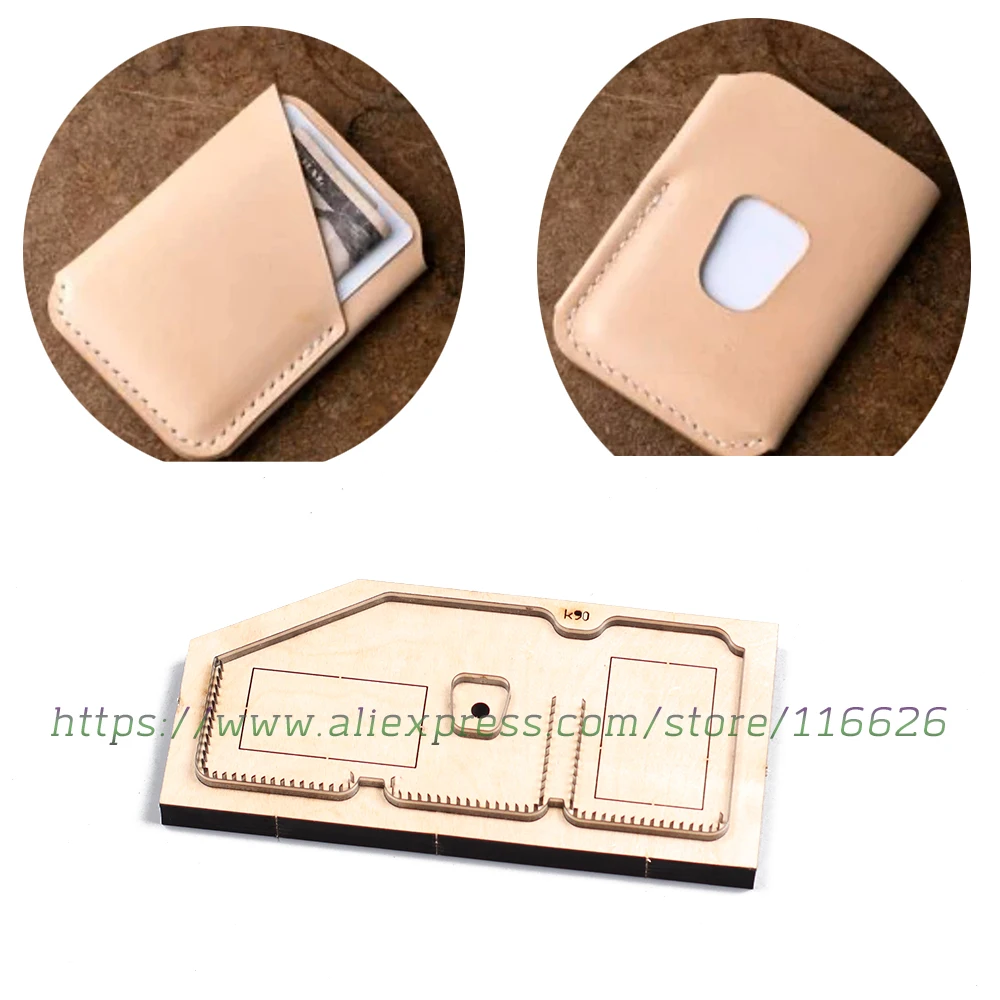 Knife mold for DIY leather craft cardholder wallet cutting dies steel rule cutter 11x8cm