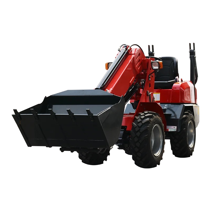 高性能販売向け前輪ローダー4x4ホイール駆動トップテレスコピックアームローダー
