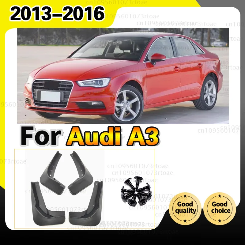 For AUDI A3 sedan 2013 ~ 2016 2014 2015 Fender Mudflaps Splash Guards Mudguards Mud Flaps car Accessories