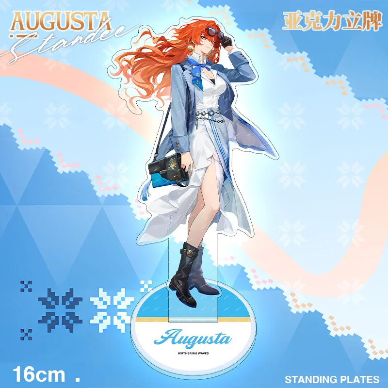Wuthering Waves Lawson Ver. Chisa Acrylic Stand Iuno Standing Plate GALBRENA Acrylic Pendant AUGUSTA Pins Collectible Toys