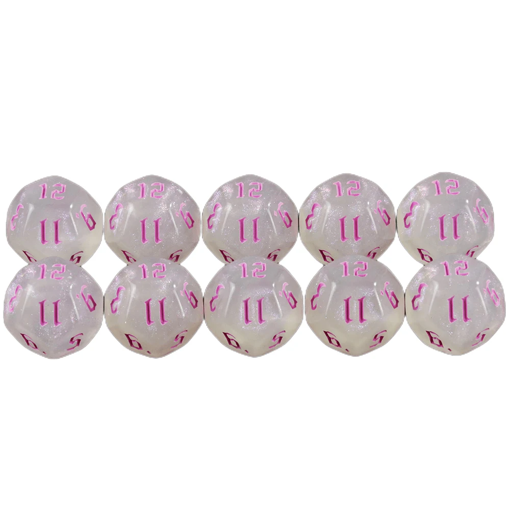 

Набор полиэдральных кубиков D12, 12-сторонние кубики для D & D RPG, ролевые игры, вечеринка, настольная игра, игрушка в подарок, 10 шт.