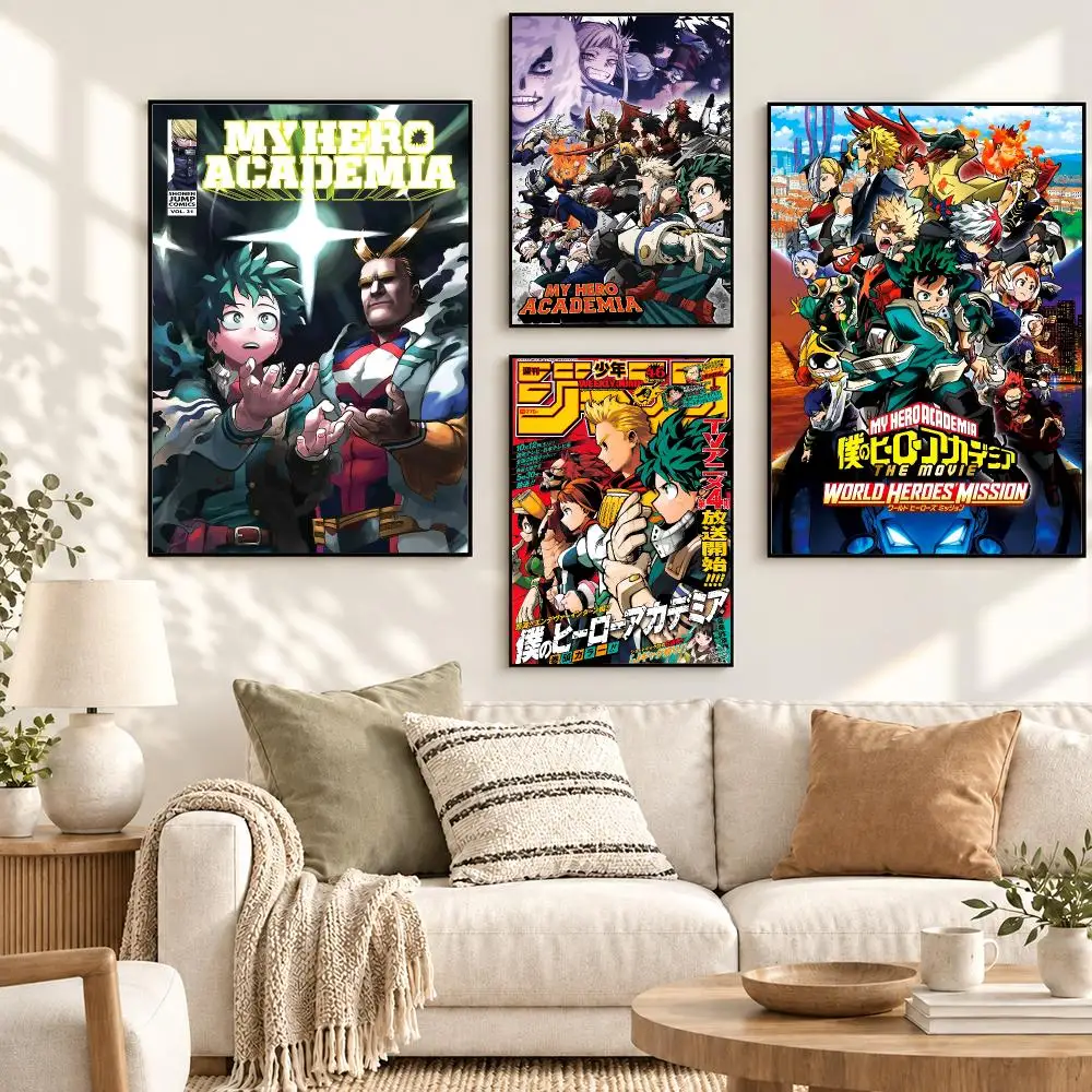 Katsuki Bakugo My Hero Academia Anime Hero Action Manga Poster Decorative art prints for the home, holiday gifts, unframed