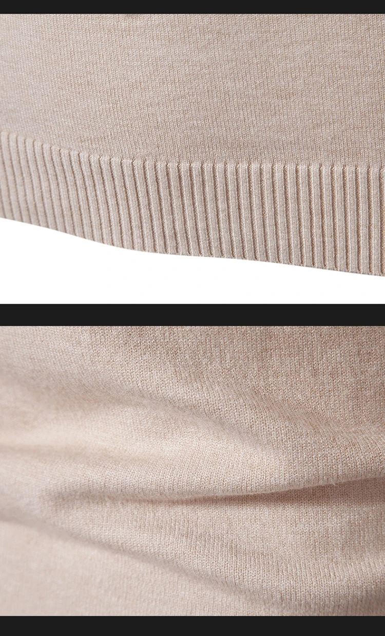 Neue Herbst Winter Designer Mode Hälfte Rollkragen Gestrickte Pullover Hohe Qualität Mens Casual Einfarbig Warme Frauen Pullover – Detail 20