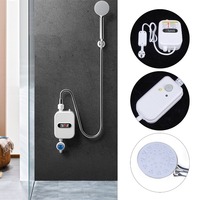 3500 W Electric Instantaneous Water Heater Shower Tankless Instant Electric Water Heater with Shower Head for Kitchen Bathroom
