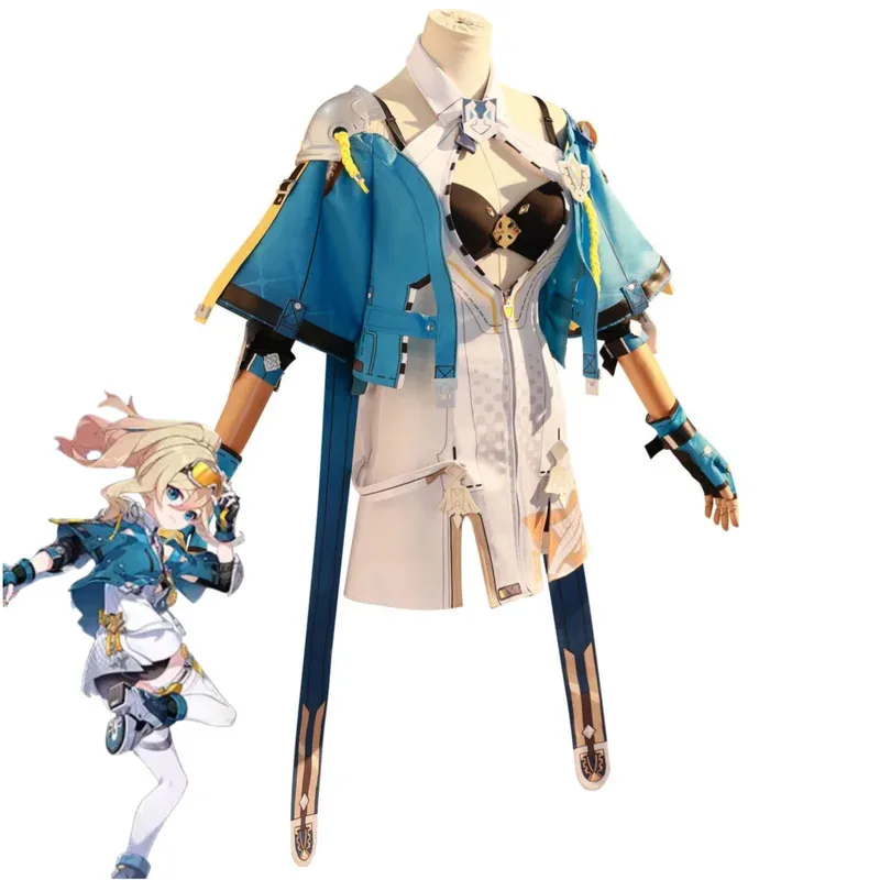 ชุดคอสเพลย์บิแอนก้า อตาเกินา จากเกม Honkai Impact 3 ชุดยุคเด็ก ชิคคาซัล ดูราันดัล พร้อมวิกผมครบชุด ชุดแฟนซีเซ็กซี่สำหรับงานคาร์นิวัล