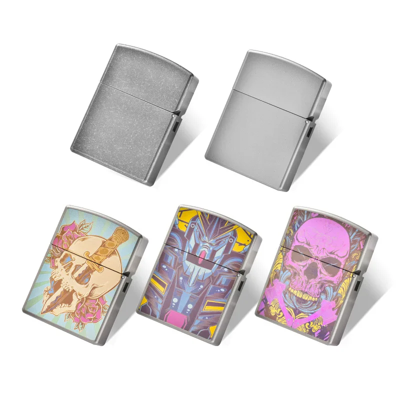 

New year Gift Factory Direct Sale Titanium Alloy Kerosene Lighter,lighter with Skull Head,Titanium Armor Personal Lighter