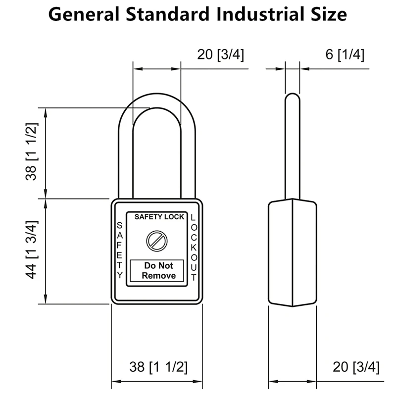 Cadenas de sécurité en métal pour étiquettes de verrouillage, cadenas de sécurité pour les Stations et les appareils
