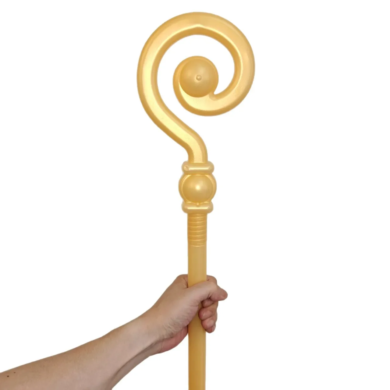 Golden Scepter Pharaoh Cane Costume Christmas Walking Stick Wand Party Detachable Design Cosplay Accessory Prop For Dance