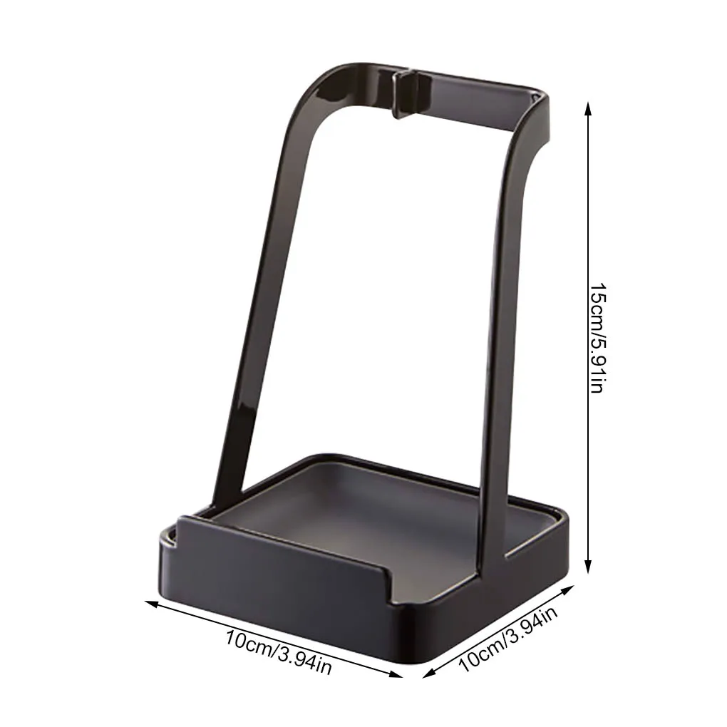 حامل مغرفة المنزل، حامل ملعقة شوربة، غطاء صينية، حامل ملعقة، منظم أدوات المطبخ، رف غطاء الوعاء، أبيض