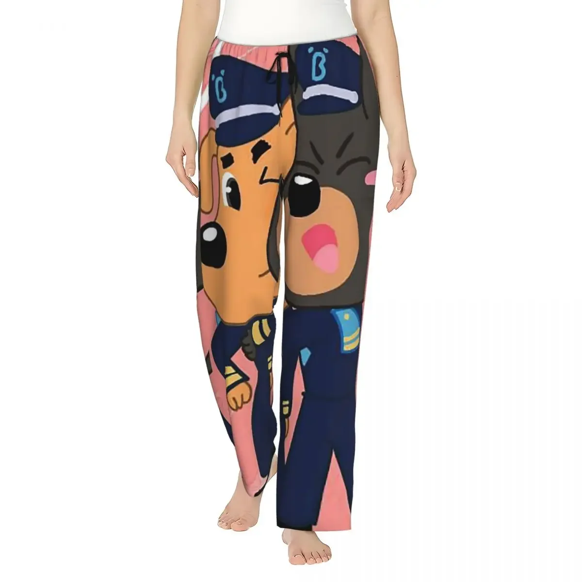 

Custom Sheriff Labrador Fanart Women Pajama Pants Lounge Sleep Sleepwear Bottoms with Pockets