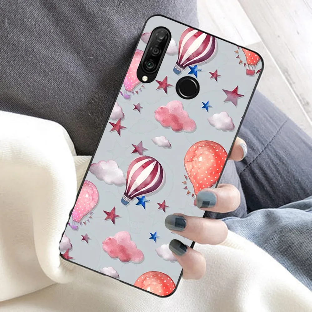 Hot Air Balloon print Phone Case For Huawei Honor 10 lite 9 20 7A pro 9X pro 30 pro 50 pro 60 pro 70 pro plus