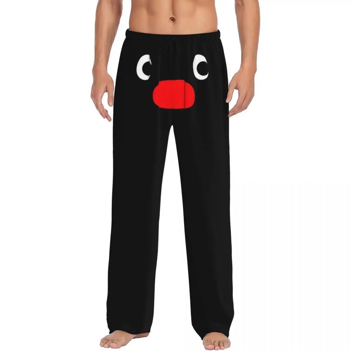

Custom Print Men Noot Noot Pingu Pajama Pants Penguin Merch Sleepwear Sleep Lounge Bottoms with Pockets
