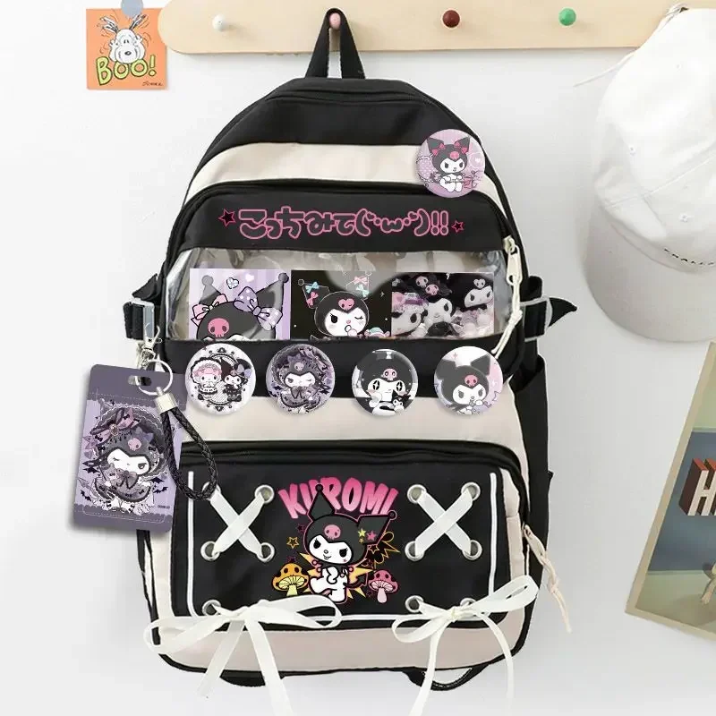 

Sanrio Kawaii Anime Cartoon series My melody Kuromi Creative high-value cute girl backpack student schoolbag holiday gift