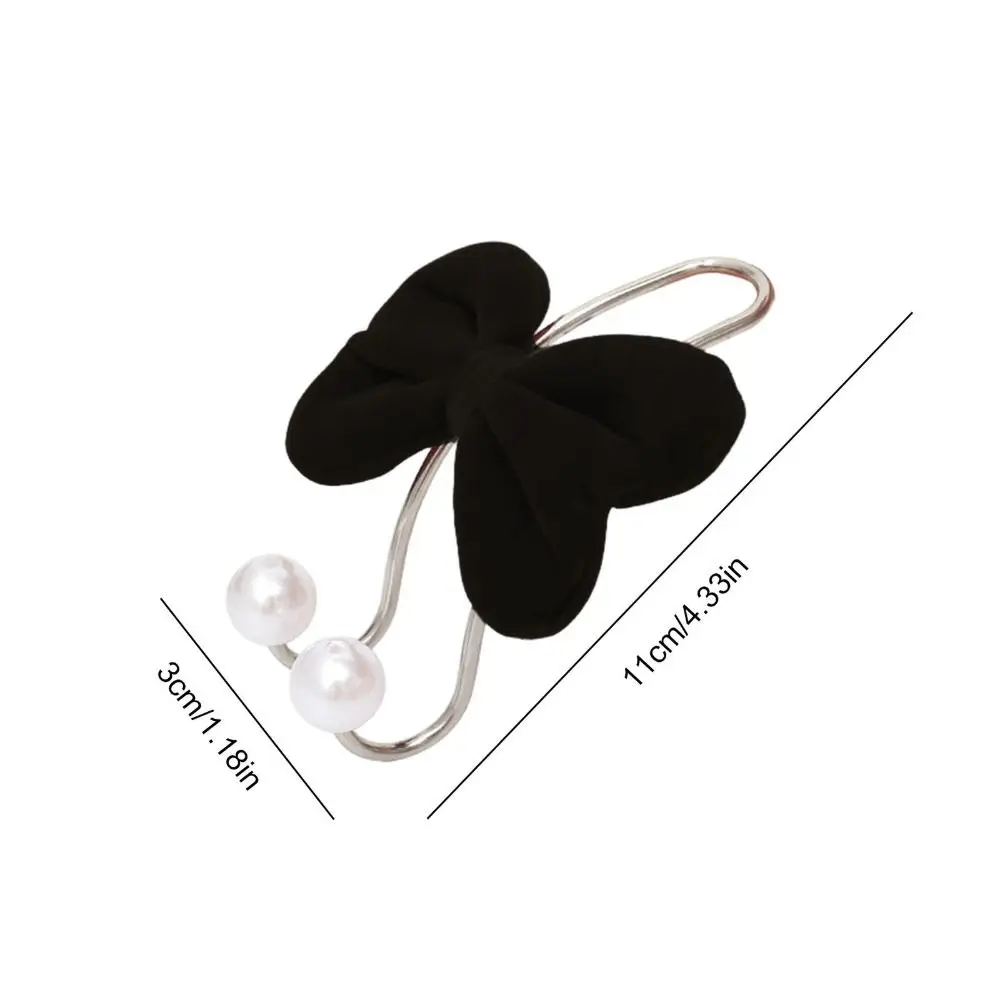 2pcs Car Rear Seat Hook, Cute Bow Headrest Hanger Hook, Closed Design Stainless Steel Auto Hook, Multipurpose Car Interior Holde