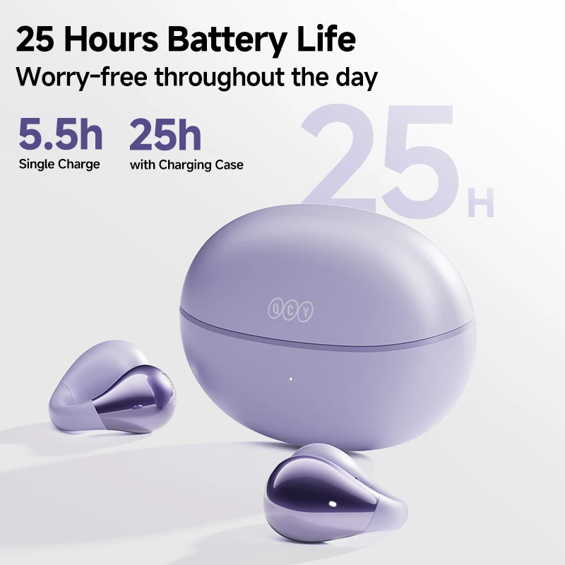 Fones de Ouvido Bluetooth 5.4 Qcy Crossky C30 Clip de Orelha Aberto — foto 6